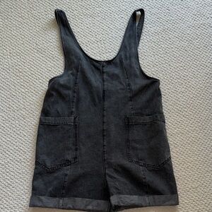 Denim Overall Shorts